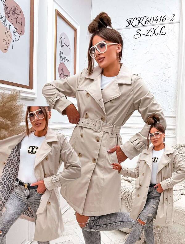 Plaszcze damkie  Roz S-2XL, 1 Kolor Paczka 5 szt 1